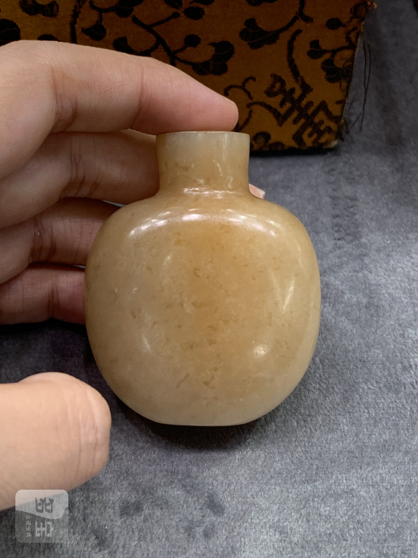 清黄玉鼻烟壶 - 图4